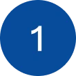 Digit one inside blue circle